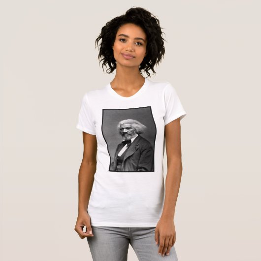 Old Fr3d3rick Bailey Douglas Afro-Amerikaanse held T-shirt (Voorkant volledig)