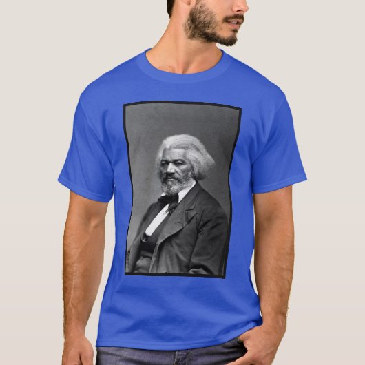 Old Fr3d3rick Bailey Douglas Afro-Amerikaanse held T-shirt (Voorkant)