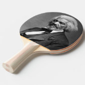 Old Fr3d3rick Bailey Douglas Afro-Amerikaanse held Tafeltennisbatje (Voorkant Gekanteld)