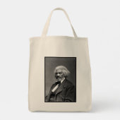 Old Fr3d3rick Bailey Douglas Afro-Amerikaanse held Tote Bag (Achterkant)