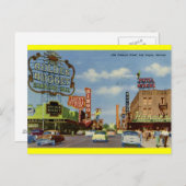 Old Fremont St., Las Vegas  Briefkaart (Voorkant / Achterkant)