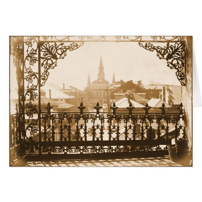 Old French Quarter Balcony (Voorkant Horizontaal)