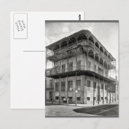Old French Quarter House Briefkaart (Voorkant / Achterkant)