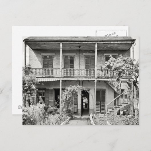Old French Quarter House Briefkaart (Voorkant / Achterkant)