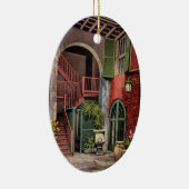 Old French Quarter House Keramisch Ornament (Rechts)