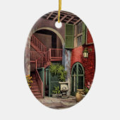 Old French Quarter House Keramisch Ornament (Voorkant)