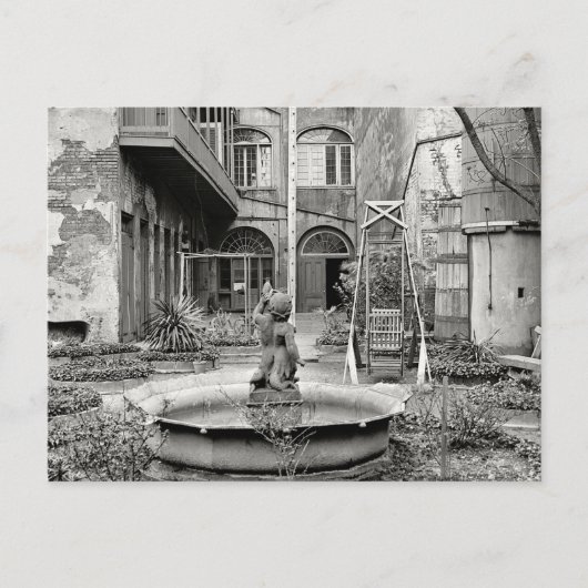 Old French Quarter Patio Briefkaart (Voorkant)