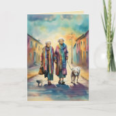 Old Friends Best Friends Wenskaart Bedankkaart (Voorkant)