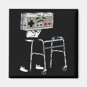 Old Gaming Controller Walker Funny Gamer Men Women Magneet (Voorkant)