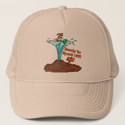 Old Geezer 80th Birthday Gifts Trucker Pet (Voorkant)