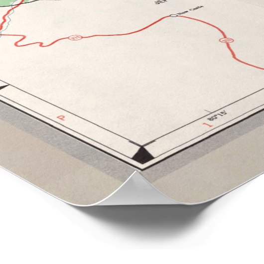 Old George Washington National Forest Map (1964) Poster (Hoek)