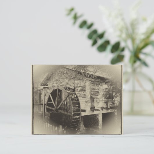 Old Georgia Mill Briefkaart (Staand voorkant)