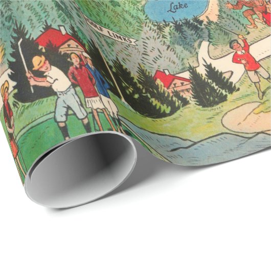 Old Glacier National Park Map (1925) Cadeaupapier (Rol Hoek)