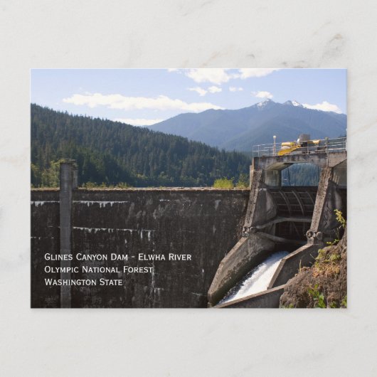 Old Glines Canyon Dam Briefkaart (Voorkant)