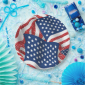 Old Glory All American - Amerikaanse vlag Papieren Bordje (Feest)