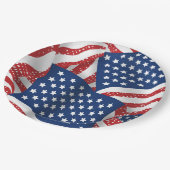 Old Glory All American - Amerikaanse vlag Papieren Bordje (Gekanteld)