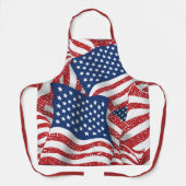 Old Glory All American - Amerikaanse vlag Schort (Voorkant)