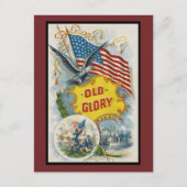 Old Glory America Briefkaart (Voorkant)
