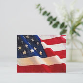 Old Glory American Flag Ripples Briefkaart (Staand voorkant)