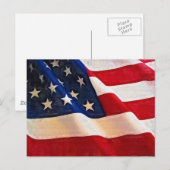 Old Glory American Flag Ripples Briefkaart (Voorkant / Achterkant)