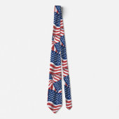 Old Glory American U.S.A. Flags Pattern Stropdas (Voorkant)
