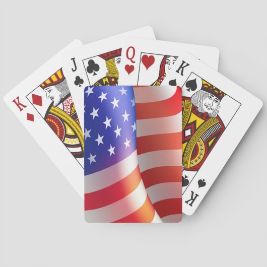 "Old Glory" Amerikaanse vlagspelkaarten Pokerkaarten (Achterkant)