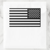 Old Glory Dark editie Rechthoekige Sticker (Tas)