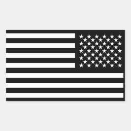 Old Glory Dark editie Rechthoekige Sticker