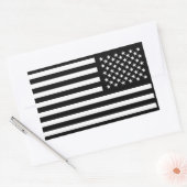 Old Glory Dark edition  Rechthoekige Sticker (Envelop)
