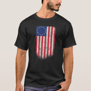 Old Glory First American Betsy Ross Flag Patriotic T-shirt