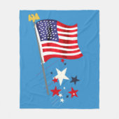 Old Glory Fleece Blanket (Voorkant)