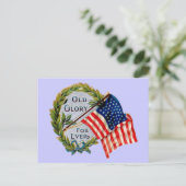 Old Glory Forever  Flag Briefkaart (Staand voorkant)