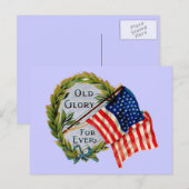Old Glory Forever  Flag Briefkaart (Voorkant / Achterkant)