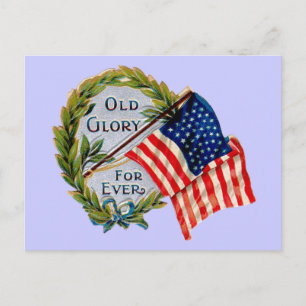 Old Glory Forever  Flag Briefkaart