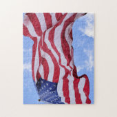 Old Glory in de Breeze - 11x14 - 252 pcs. Legpuzzel (Verticaal)