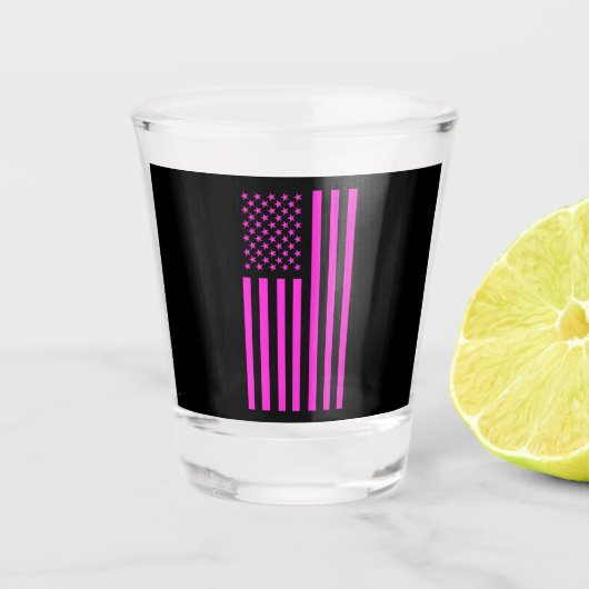 Old Glory Pink Shot Glas (Voorkant)