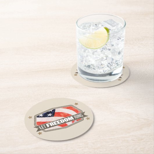 Old Glory Ronde Kartonnen Onderzetter (Insitu)