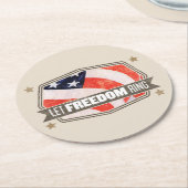 Old Glory Ronde Kartonnen Onderzetter (Gebogen)