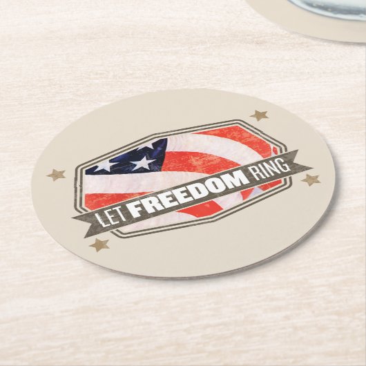 Old Glory Ronde Kartonnen Onderzetter (Gebogen)