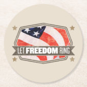 Old Glory Ronde Kartonnen Onderzetter (Voorkant)