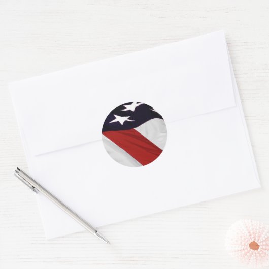 Old Glory Ronde Sticker (Envelop)