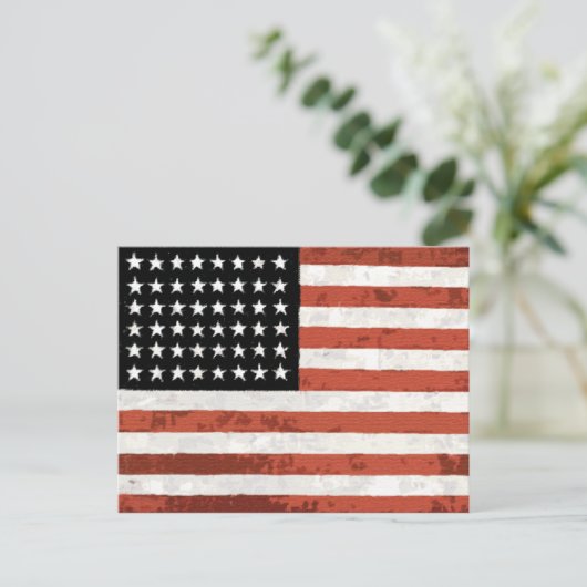 Old Glory Rustic Briefkaarten (Staand voorkant)