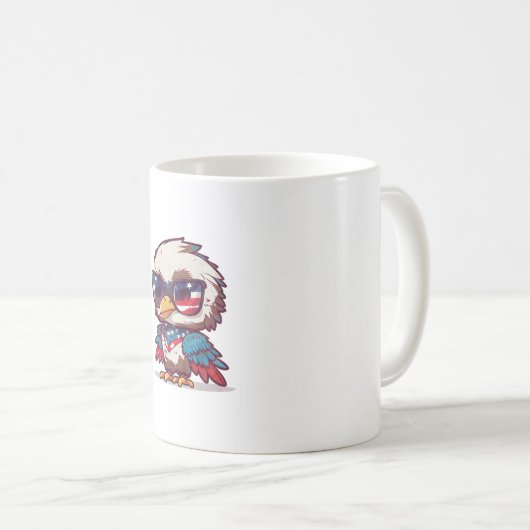 Old Glory Shines: Patriottische 4 juli Mokken & Cu (Voorkant rechts)