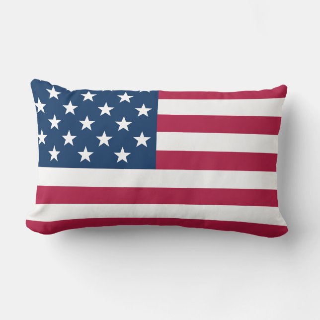 Old Glory USA-vlag geïnspireerd Kussen (Voorkant)