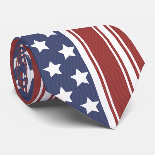 Old Glory's Stars & Stripes Stropdas (Opgerold)