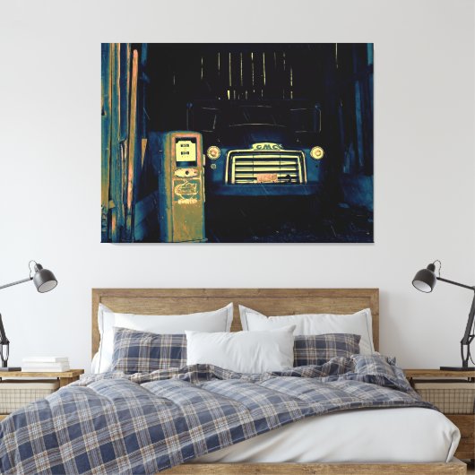 Old GMC Truck Canvas Afdruk (Insitu (Slaapkamer))