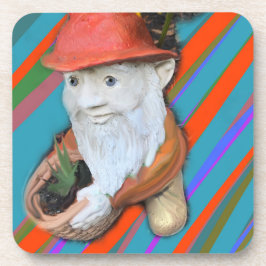 Old Gnome Gardener Bier Onderzetter