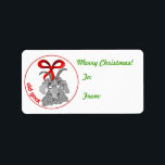 Old Goat Christmas Gift Label Sticker<br><div class="desc">Vrolijk kerstfeest Oude geitencadeau label om op je cadeaus te plakken - aanpasbare tekst,  zodat je het kunt veranderen als je wilt -</div>