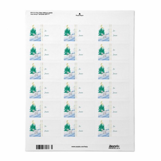 Old Goat Christmas Gift Label Sticker (Full Sheet)