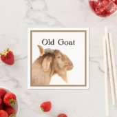 Old Goat Typography Fun Gekke Birthday Servet (Insitu)